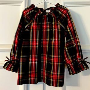 Girls crewcuts plaid blouse size 10 NWOT